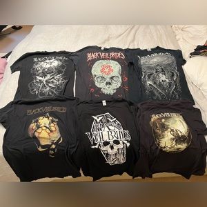 Lot of 10 BLACK VEIL BRIDES rock concert t- Shirts XL
